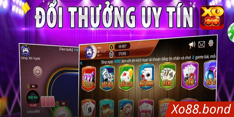 Đổi thưởng siêu uy tín khi chơi game bài tại Xo88